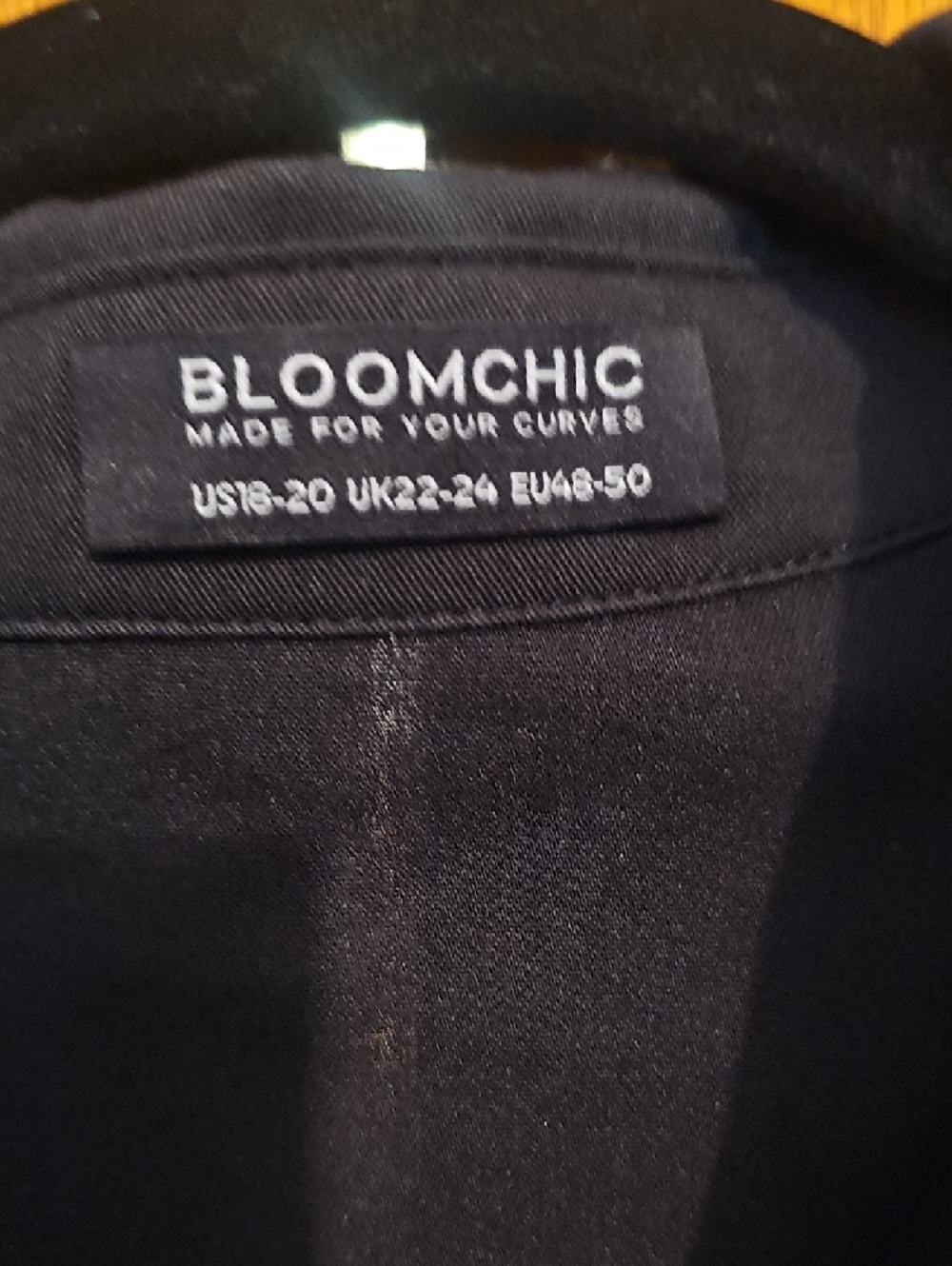 BloomChic Black Long-Sleeve Button-Down Dress - Picture 2 of 4